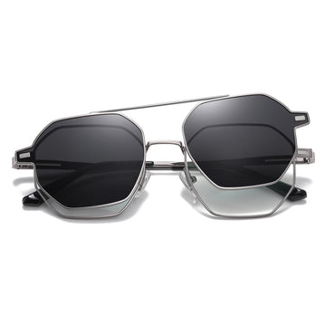 Cyxus Magnetic Geometric Polarized Sunglasses 1054